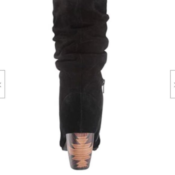 L'Amour Des Pieds Rouched Leather Mid Calf Boots Best Xmas Gift Box Sz 6, 6.5, 7 - Picture 6 of 8